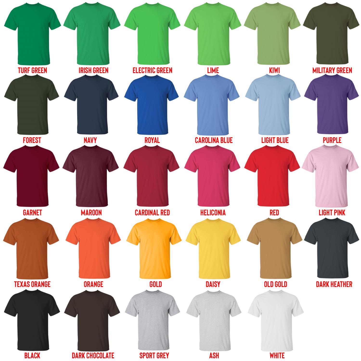 t shirt color chart - Peppa Pig Merch